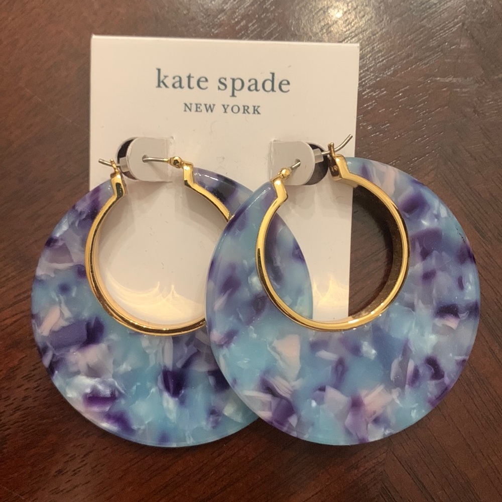 Kate Spade ♠️ Resin Hoops On the Dot